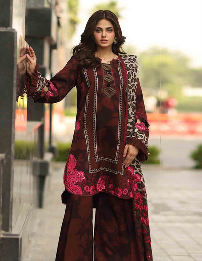 Charizma C-Prints Luxury Khaddar Unstitched 3Pc Suit DD5-03