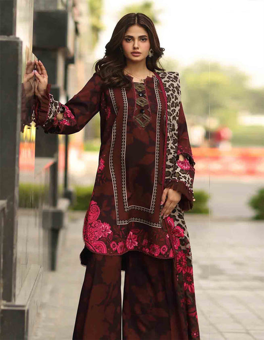 Charizma C-Prints Luxury Khaddar Unstitched 3Pc Suit DD5-03