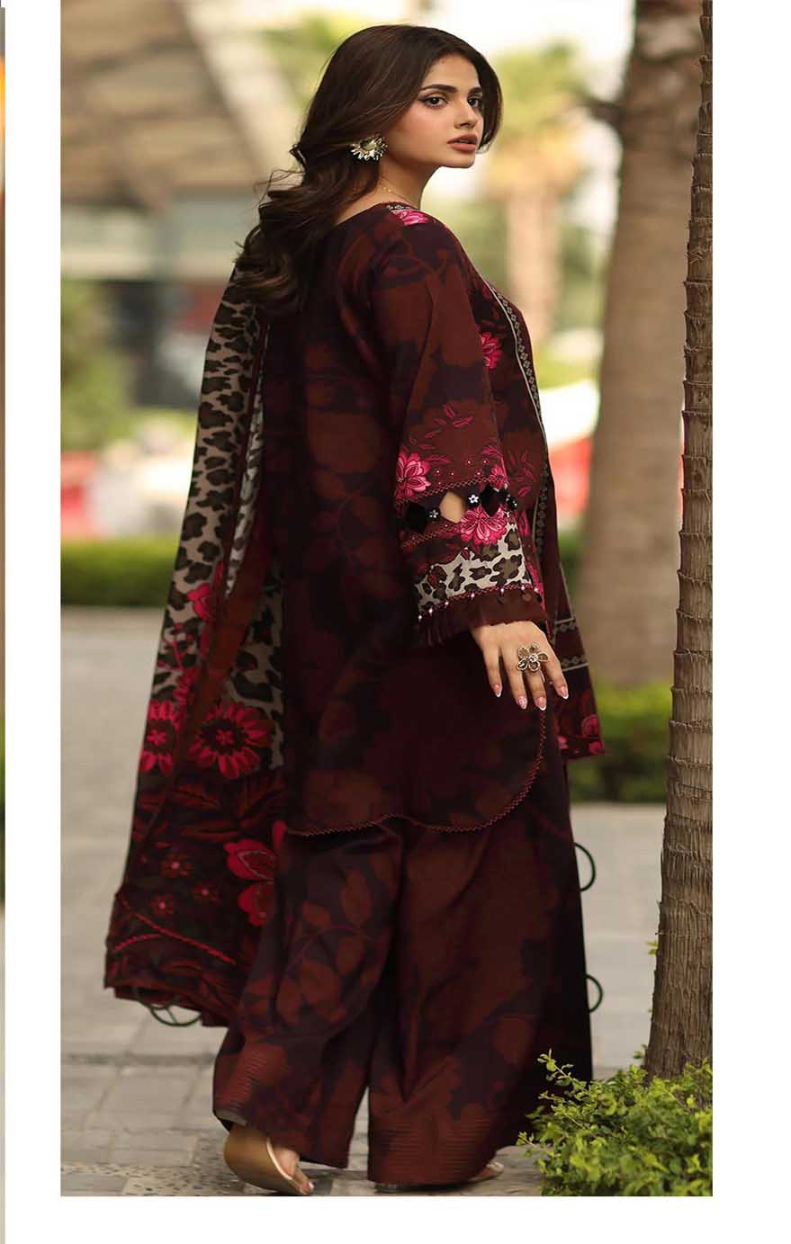 Charizma C-Prints Luxury Khaddar Unstitched 3Pc Suit DD5-03