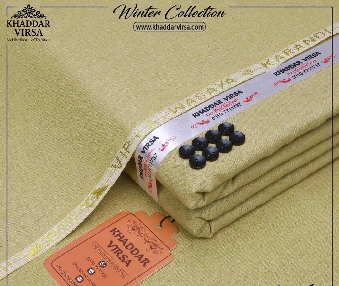 Men’s Unstitched Khaddar Plain Suit